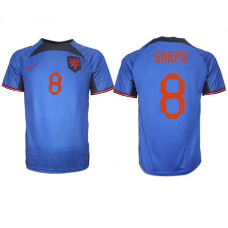 Holland Cody Gakpo 8 Udebane VM 2022 - Fodboldtrøjer (S/S)